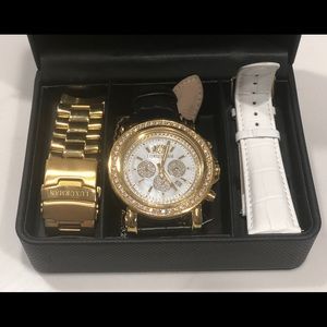 Luxurman Diamond Bezel Watch